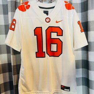 Clemson Tigers NCAA Nike White #16 Authentic Team Jersey